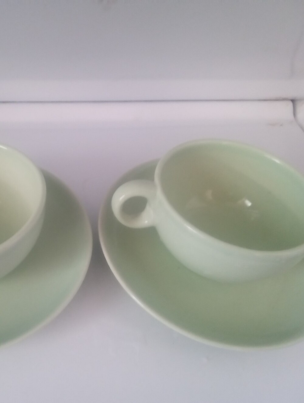 Russel Wright Vintage Light Green Tea Sets (2)